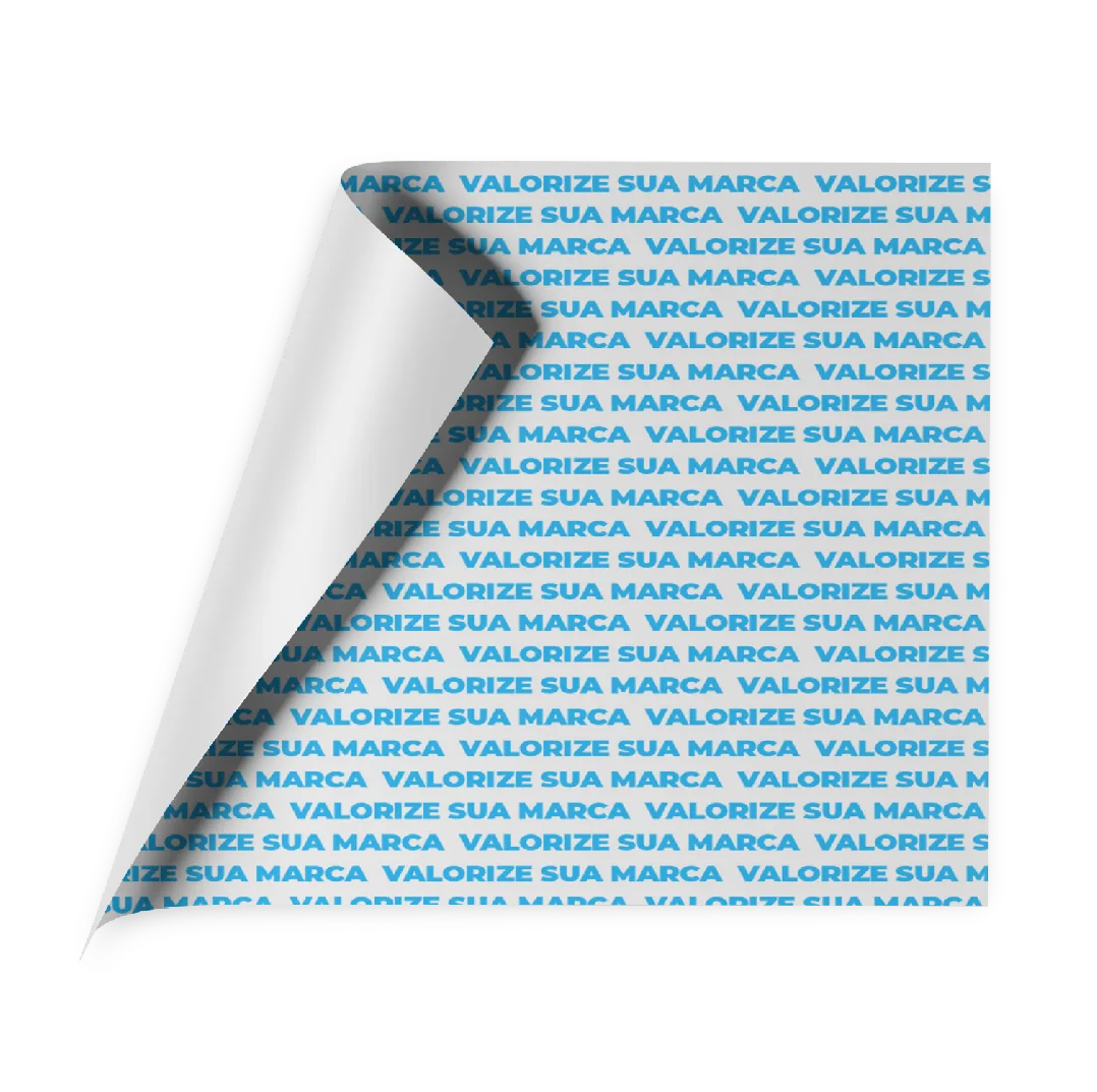 Papel acoplado personalizado para hambúrguer e lanche, com a marca impressa